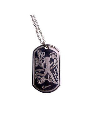 Tiffany & Co Womens Silver Tone Sterling Pendant Necklace Nike NWM 2013 Running